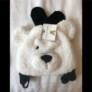 New With Tags! Adorable baby hat and mittens